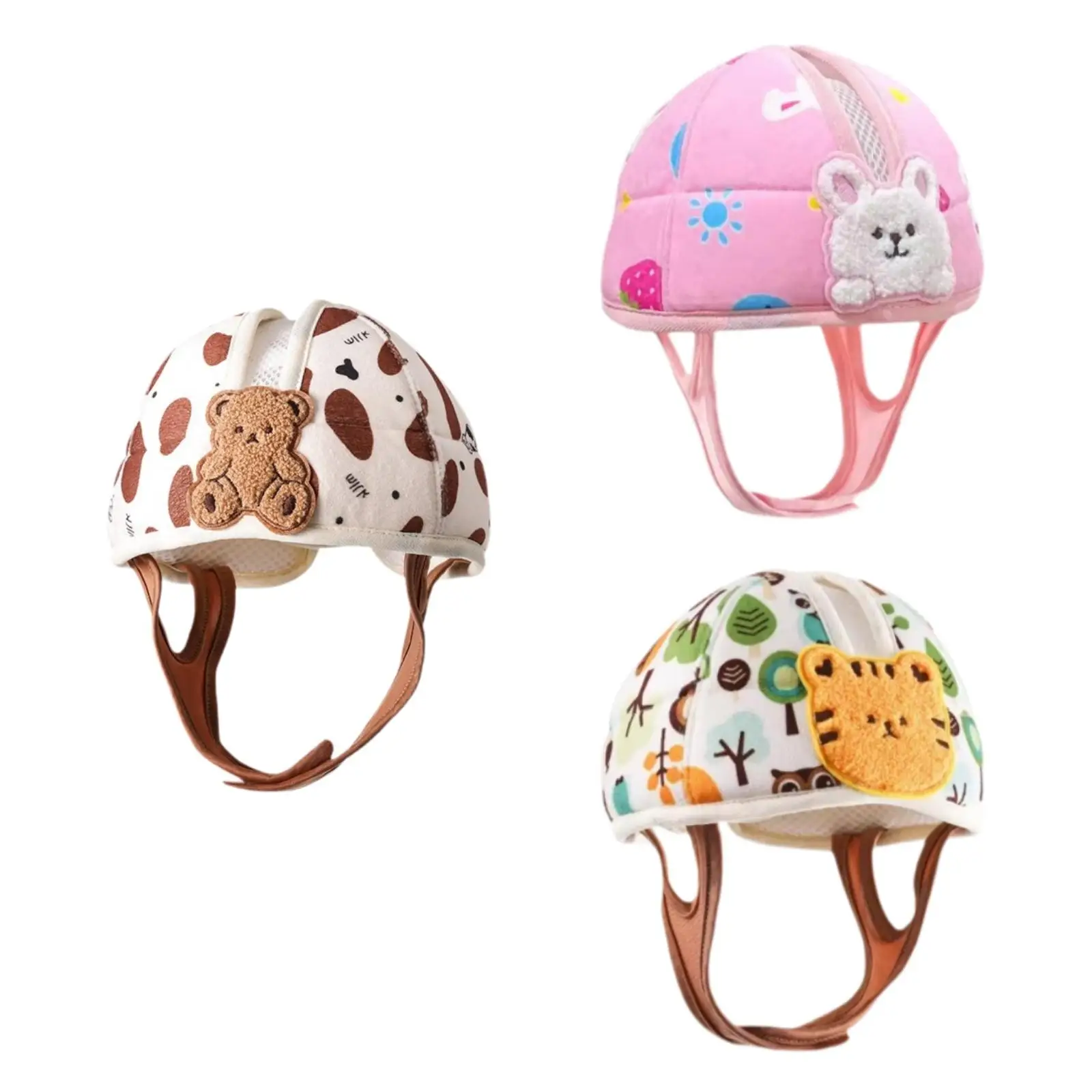 

Baby Helmet Sponge Filling Headguard Comfortable Soft Cushion Cap Soft Breathable Protection Hat Head Protector for 6-12 Months