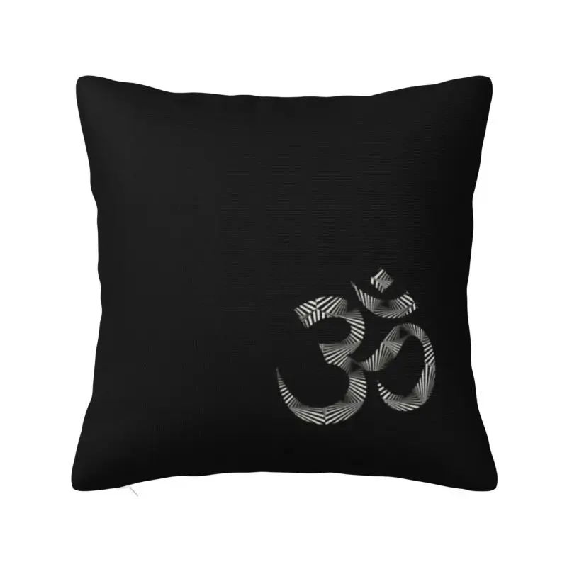 Spiritual Om Mandala Pillow Covers Home Decor Luxury Yoga Meditation Buddhism Aum Cushion Decoration Salon Square Pillowcase