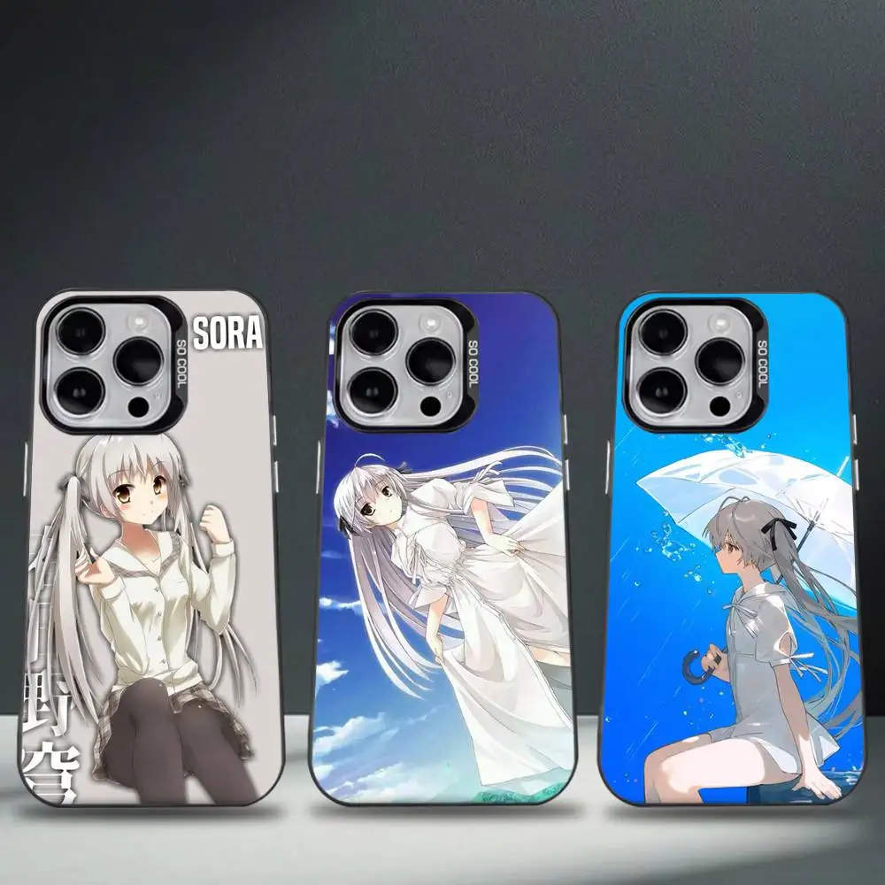 

Yosuga no Sora Anime Phone Case For iPhone 16,15,14,13,12,11,8,7,Pro,Max,Plus,Mini,XS,SE Anti Fall Black Matte Hard