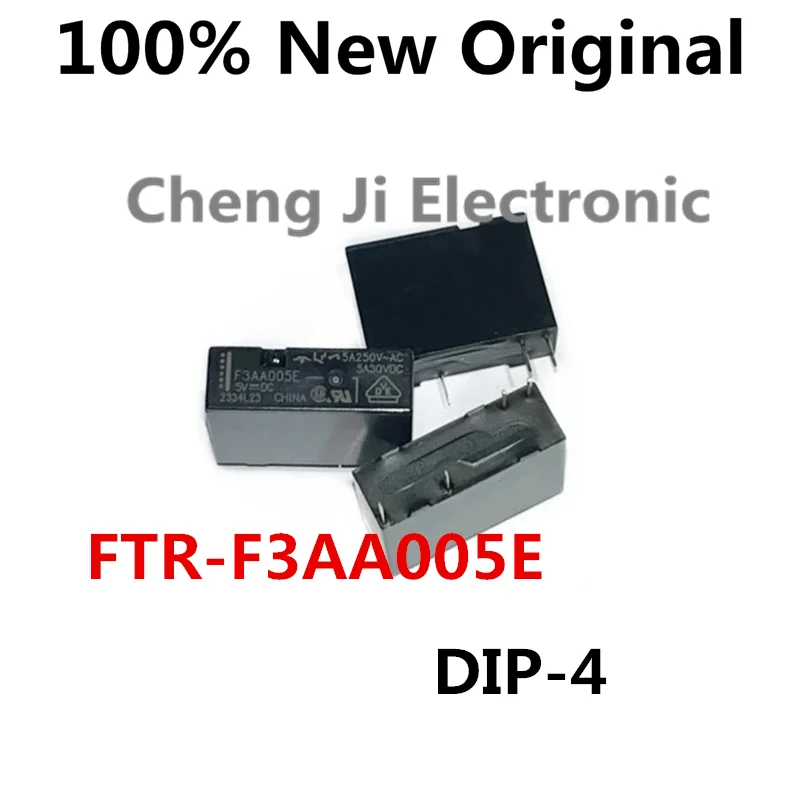 5-10PCS/Lot F3AA024E 、F3AA012E 、F3AA005E DIP-4 New original Power Relay SPST-NO FTR-F3AA012E、FTR-F3AA024E、FTR-F3AA005E