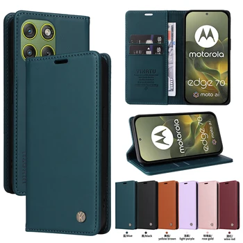 Magnetic Leather Wallet Flip Cover Case for Moto Edge 70 60 Pro Fusion G32 G34 G35 G54…