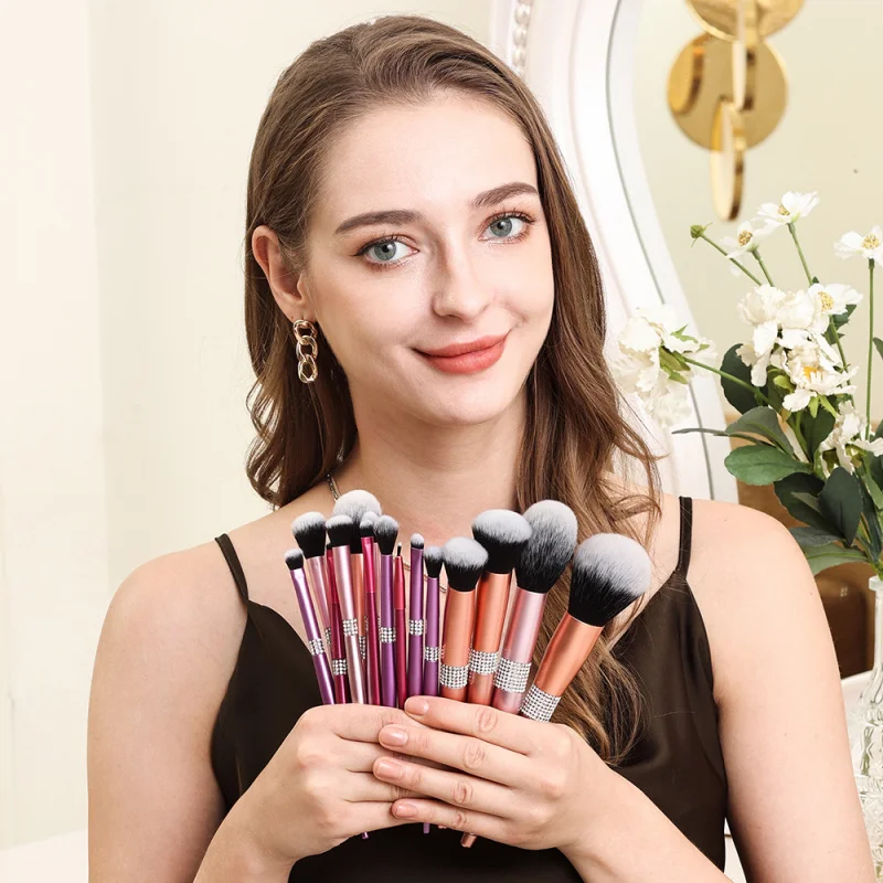 New15Bright Series High-End Matte Color Series Makeup Brush Suit