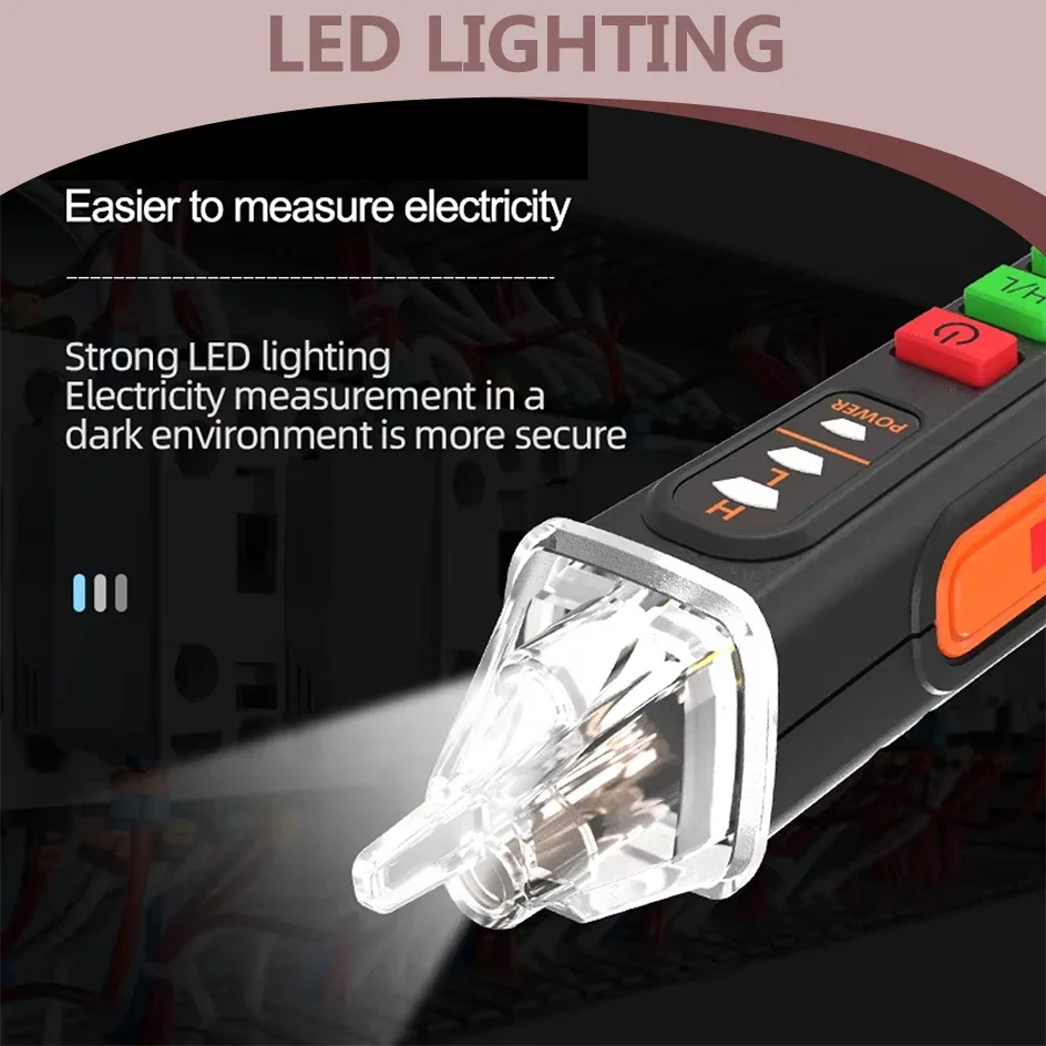 Smart Voltage Detector Non-Contact Voltage Tester Pen Meter 12-1000V Current Electric Sensor Test Pencil Voltage Indicator