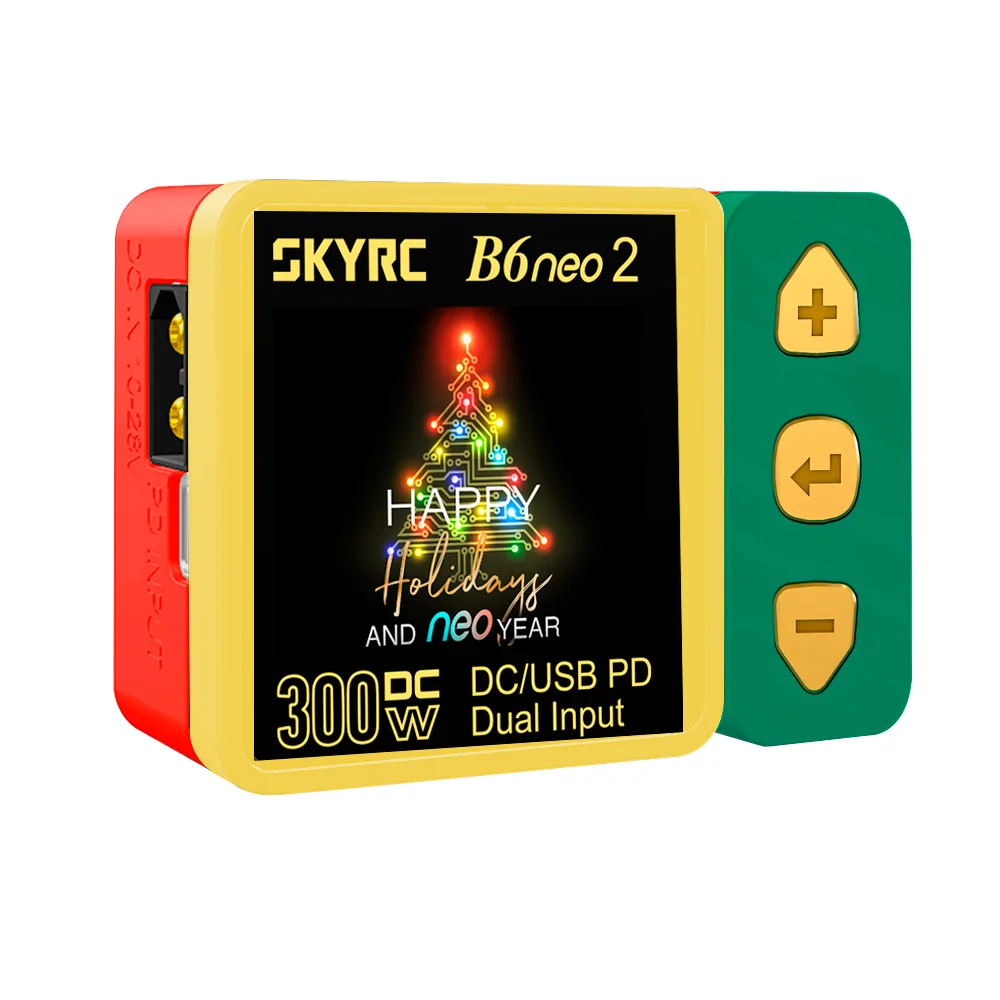 SKYRC B6neo 2 Smart Charger Christmas Smart Charger DC 300W PD 126W LiPo/LiFe/Lilon/LiHV/NiMH/NiCd/Pb Battery Charger