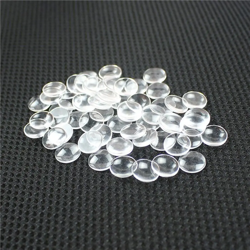 100 Stück 14mm Trendige Zubehörteile Glas-Augen-Chips Zeit-Edelstein Blyth Puppen DIY Bastelbedarf