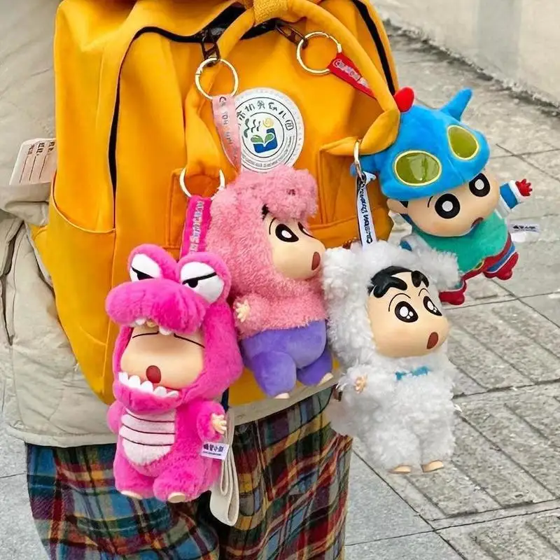 Crayon Shin-Chan Costume originale Serie Party Blind Box Vinile Peluche Bambola Anime Figura Collezione di scatole misteriose Regali di compleanno giocattolo