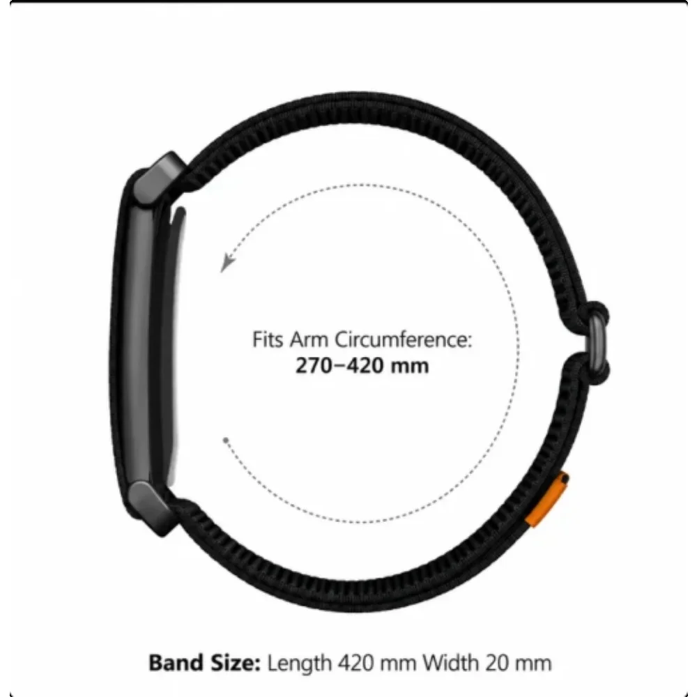 Nylon Armband Metal Frame for Google Fitbit Air Metal Buckle Soft and Gentle on The Skin Band for Google Fitbit Air Daily Wear