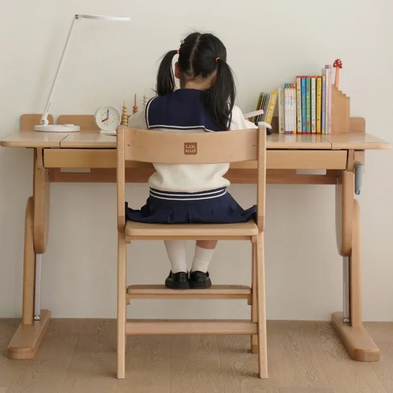 Adjustable Standing Study Desk Organizer Wood Household Student Desk Reading Home Mesa Escritorio Children's Furniture
