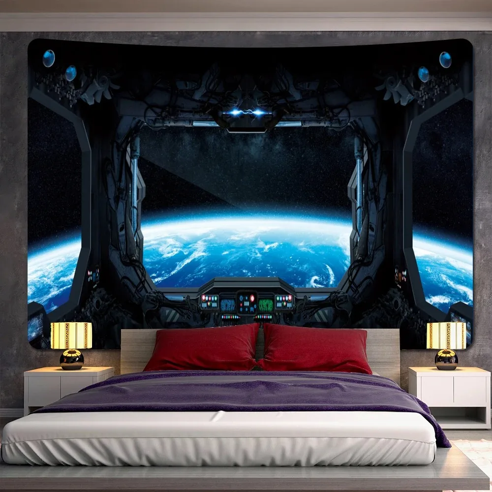 Future Punk Sci-fi Style Pattern Fashion Home Decoration Tapestry Living Room Bedroom Tapestry