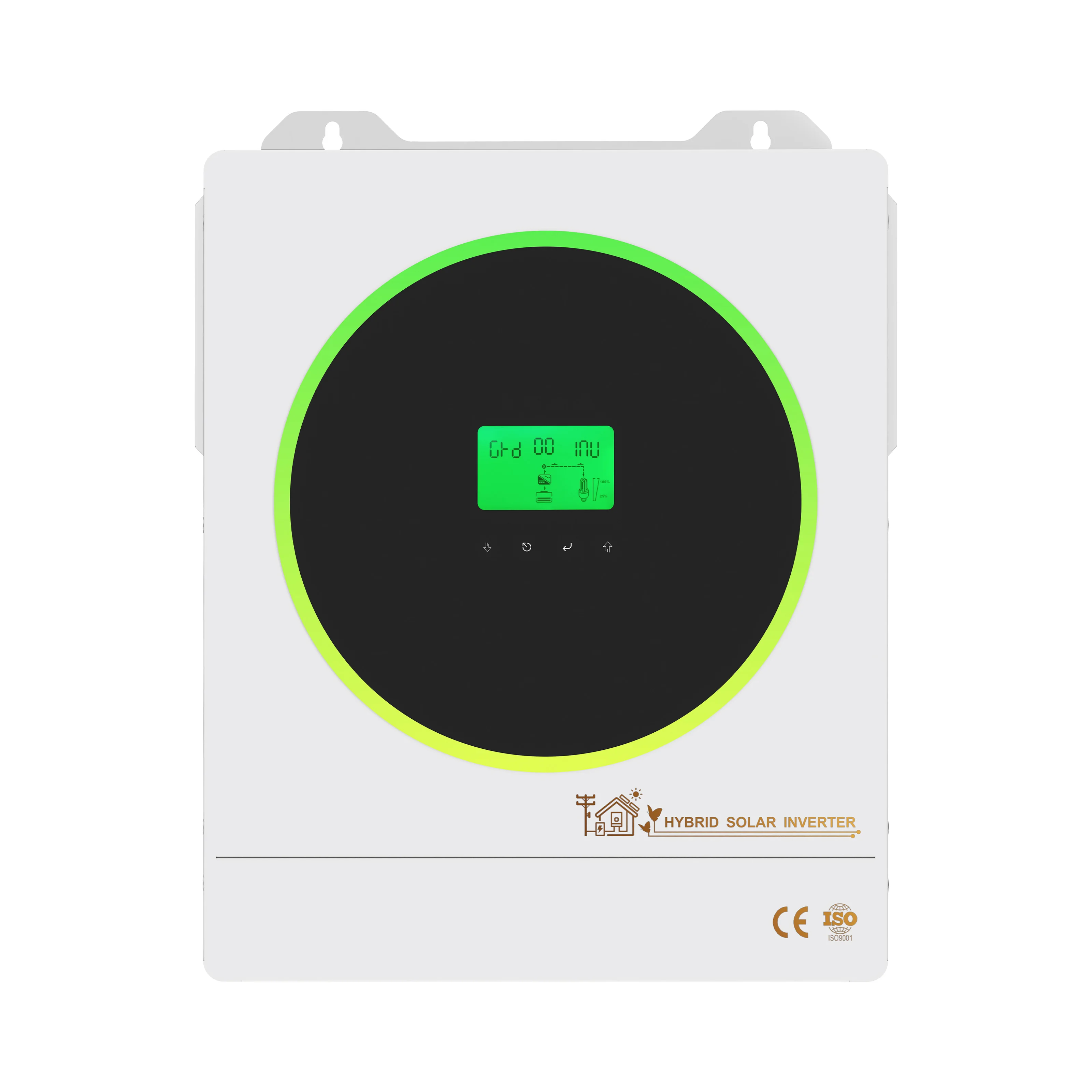 48v Dual-Phase Hybrid Grid inverter Solar DC/AC Inverter 6.3Kw MPPT Pure Sine Wave 100% Efficiency 60Hz Home Use