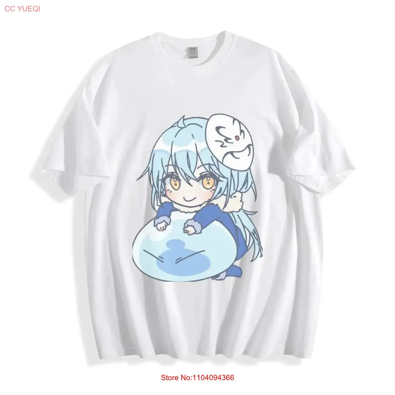 That Time I Got Reincarnated as a Slime Chibi Rimuru T Shirt vintage Washed Top For Everyday Wear Stretched graphic Slightly