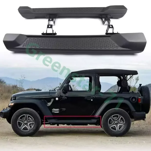 

2PCS Running Boards Side Step Nerf Bar Fits For Jeep Wrangler JL 2Door 2018 2019 2020 2021 2022 2023 2024 2025