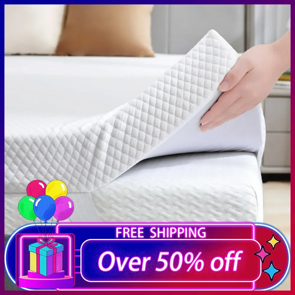 

3 Inch Gel Memory Foam Mattress Topper Full Size,Ventilated High Density Pad for Back Pain, Bed Topper with Removable Soft Cover