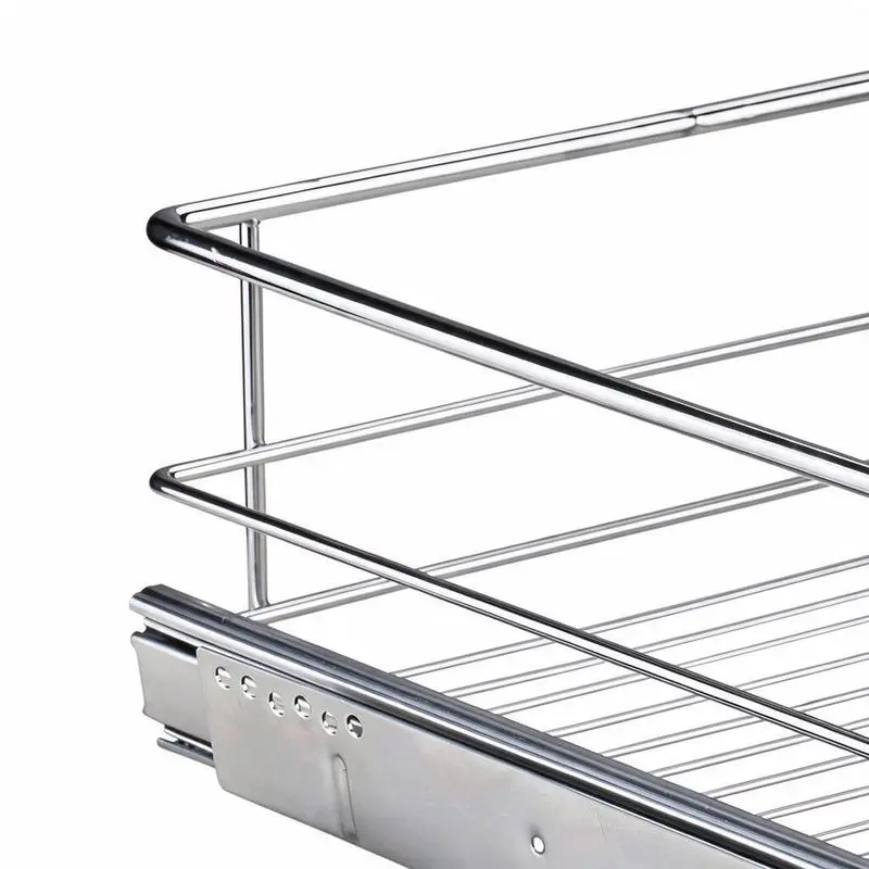 Cabinet Basket Drawer Type Kitchen Seasoning Dish Storage Rack Multifunctional Shelf