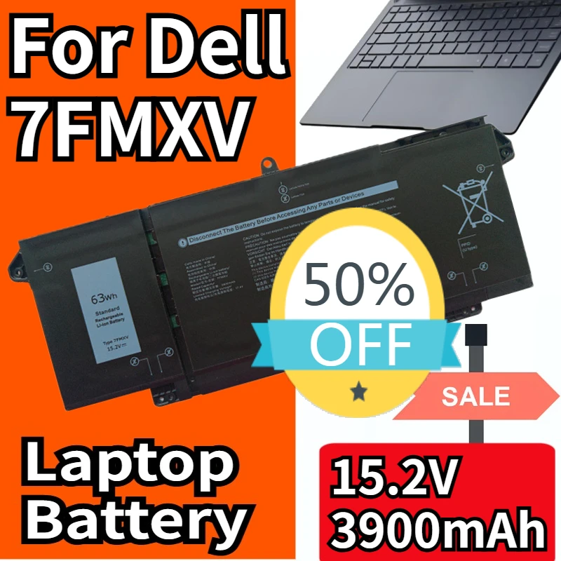 

New 7FMXV Battery for Dell 5320 7320 7420 7520 Latitude 5320 2-in-1/7320 2-in-1 P134G001