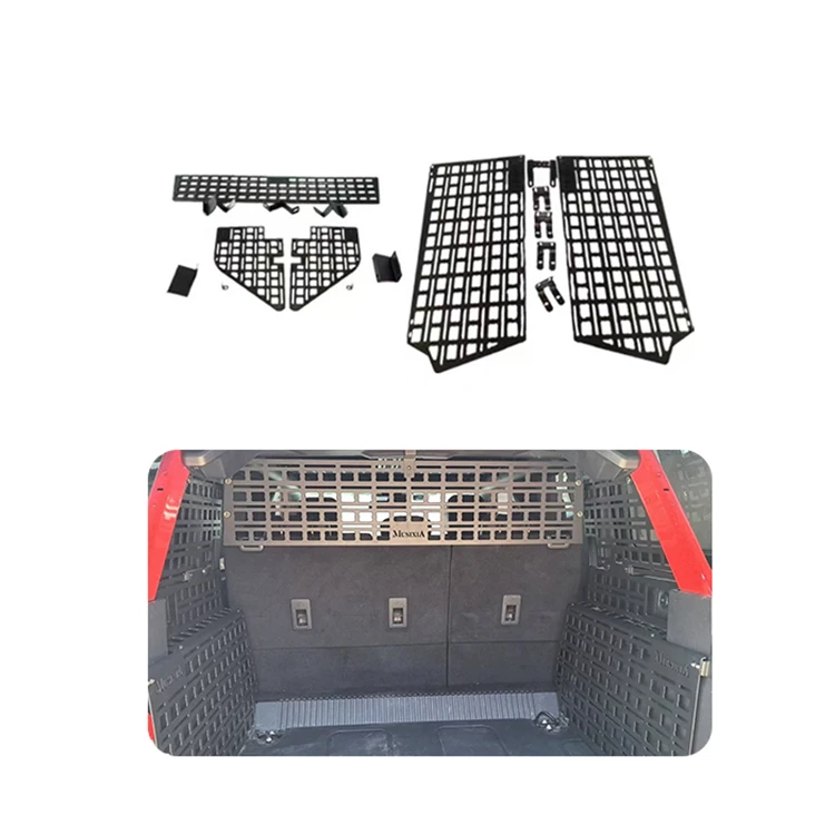 

Steel trunk storage kit, MOLLE mounting panel for off-road four-door interior cargo, fit Ford Bronco 2021+