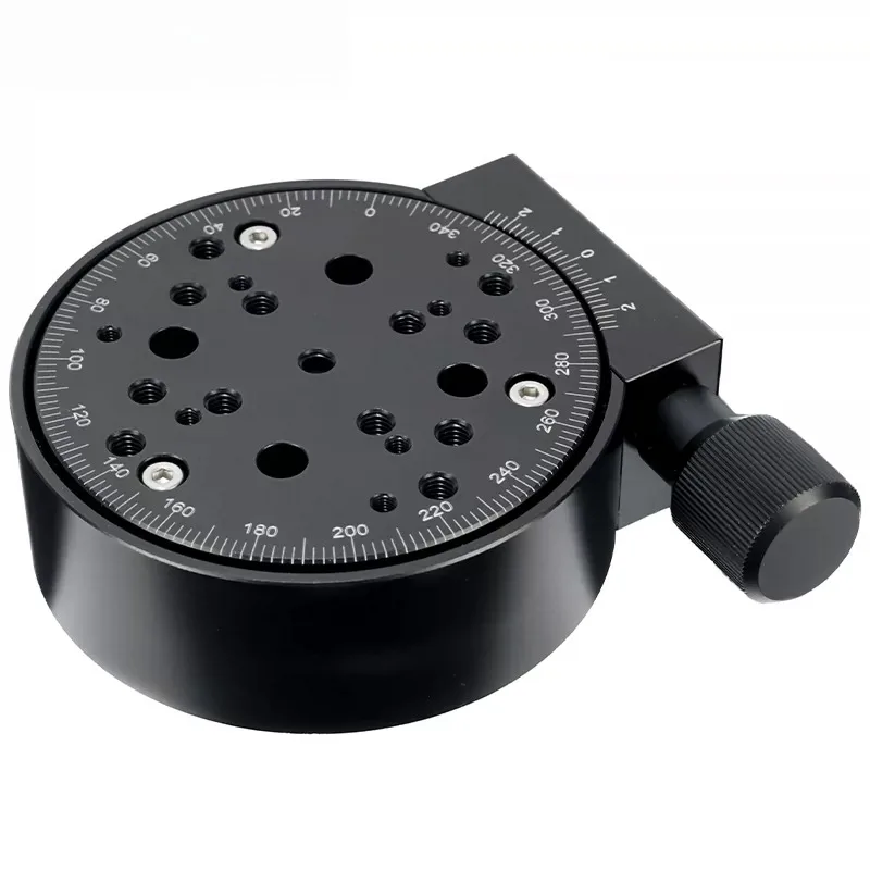 PT-SD203 Manual Rotary Stage R Axis Angle Stage 360 Degree Precision Turntable with Scale Optical Mount Lab Positioning