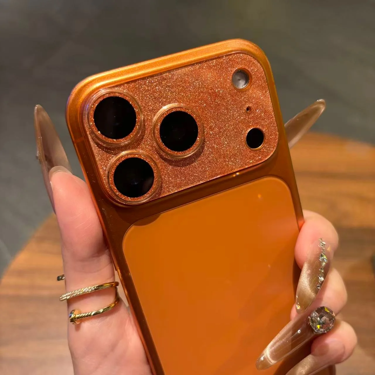 بريق بلينغ كامل كاميرا درع حامي آيفون 17 برو 17 15 14 برو ماكس زائد عدسة الحرس الزجاج المقسى فيلم حلقة الغطاء الخلفي