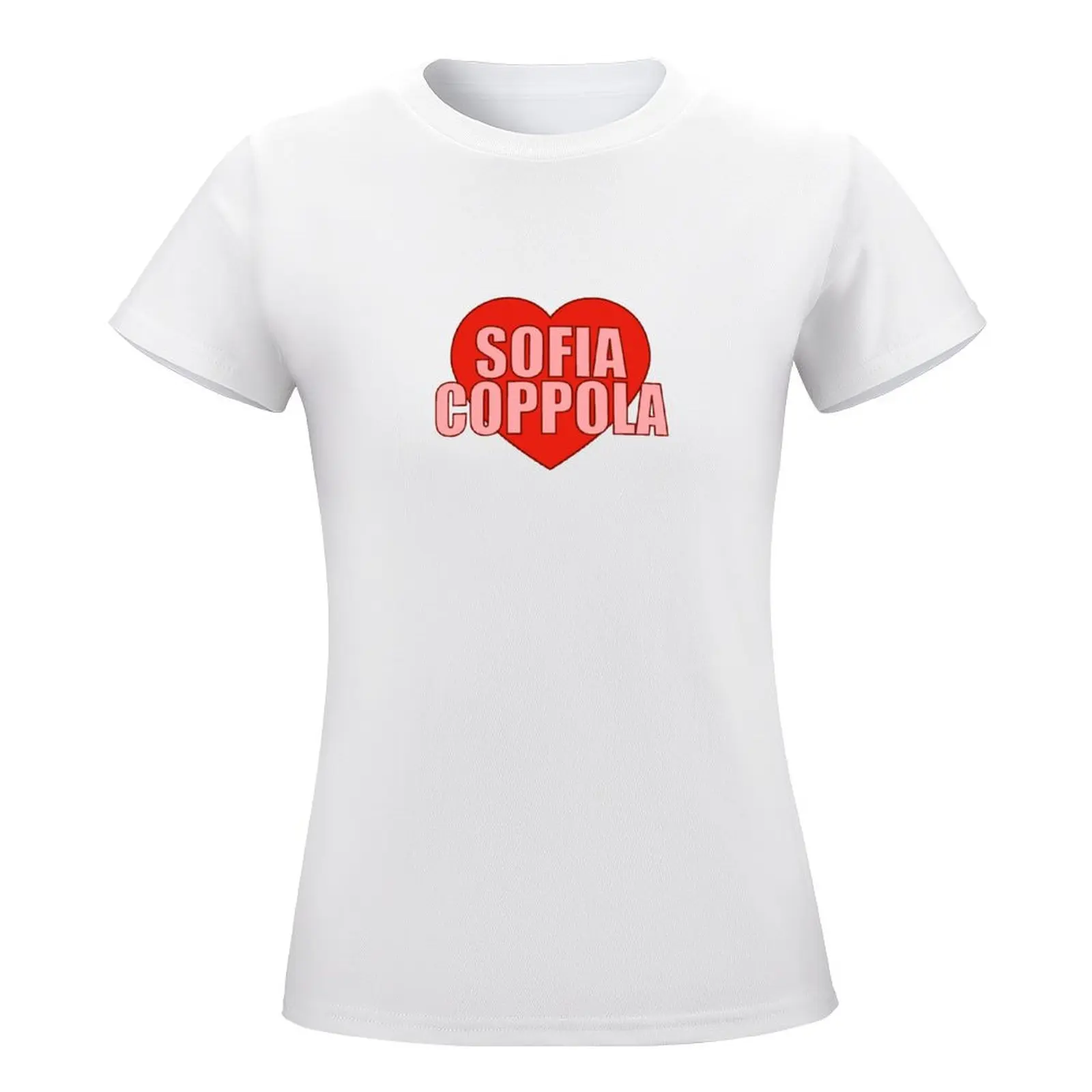 Sofia Coppola Heart t-shirt vestiti carini abbigliamento estetico abbigliamento kawaii magliette da allenamento per le donne