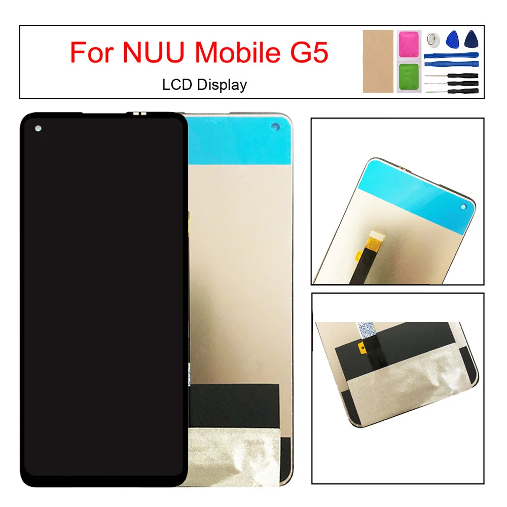 Para nuu móvel g5 display lcd tela de toque digitador assembléia peça substituição da tela lcd