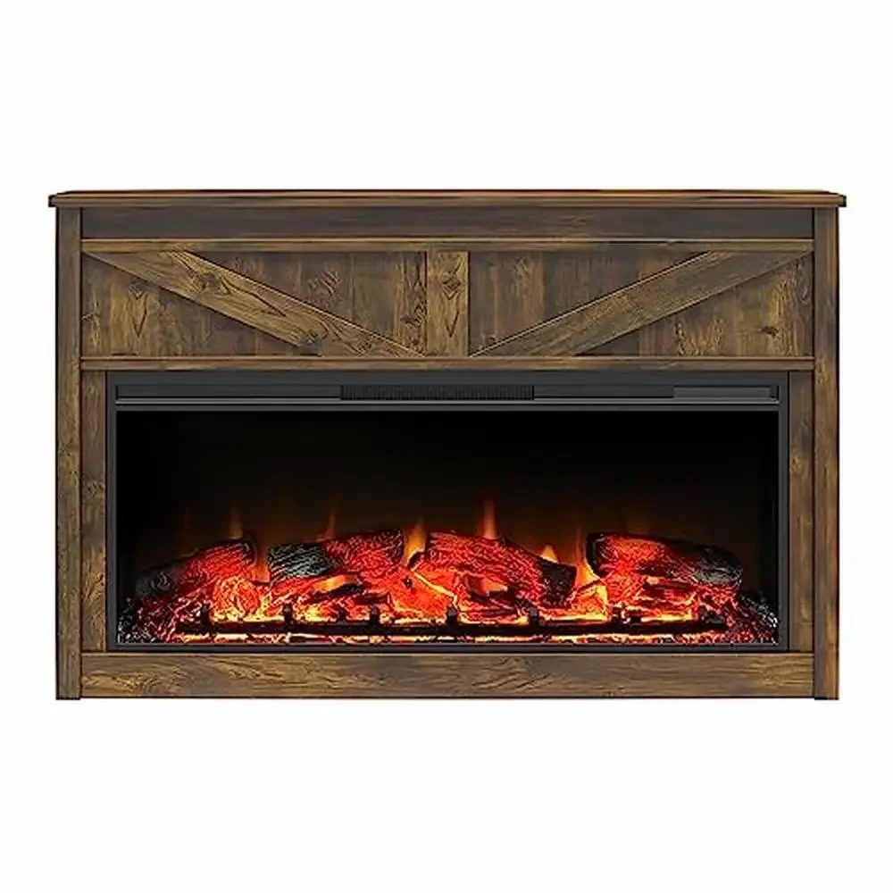 Modern Farmhouse Electric Fireplace Mantel 49