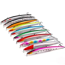 10pcs Fake Bait Hard Minnow Crankbait esche da pesca Set di Wobbler per luccio traina attrezzatura da pesca 18cm 24g Kit di esche artificiali