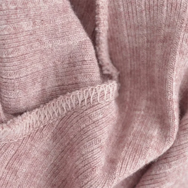 KEYANKETIAN autunno nuove donne in maglia morbida fondo a campana Design elastico V-vita anteriore diviso svasato pantaloni lunghi fino al pavimento pantaloni