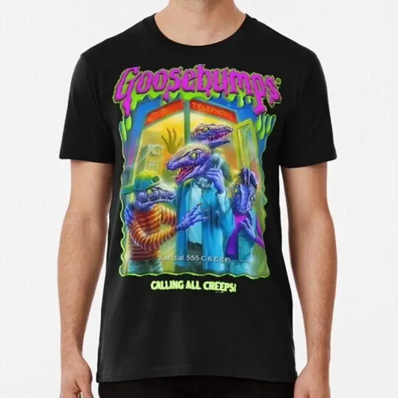 R l Stine Goosebumps Nightmare Halloween Calling All Creeps S 5XL USA T Shirt