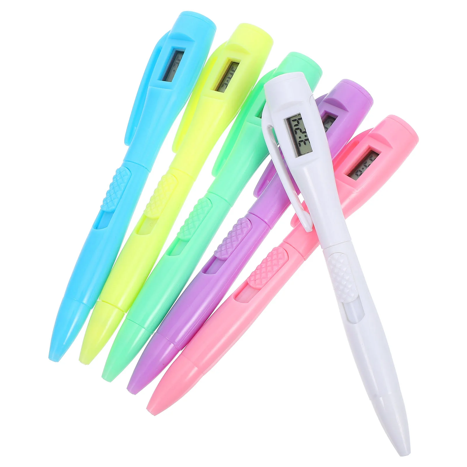 6 Pcs Chronograph Ballpoint Pen Clock Fine-tipped Study Tool Writing with Student