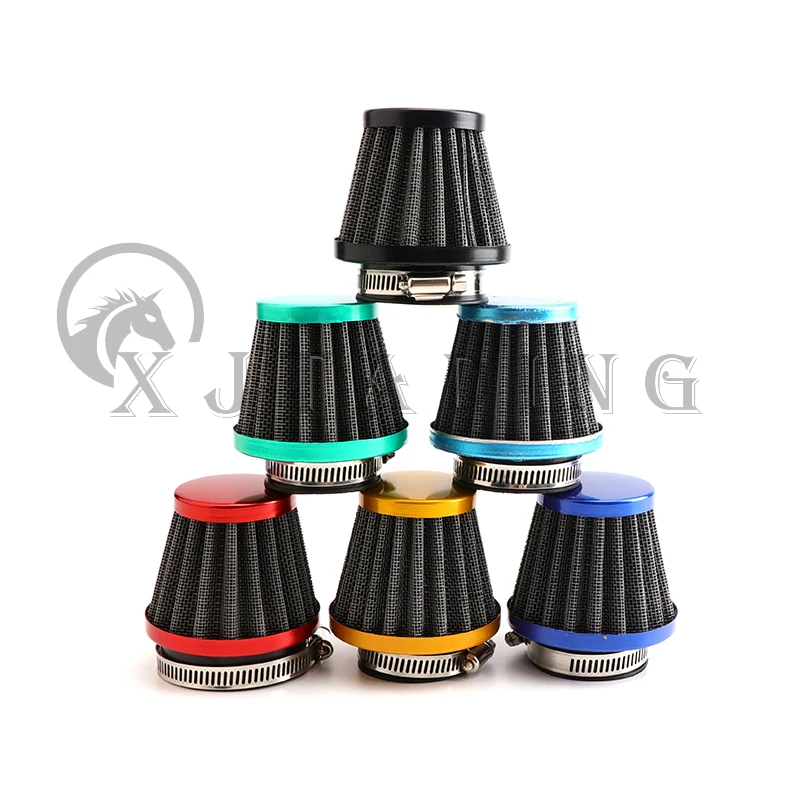 Universal 35mm/38mm/42mm/45mm/48mm Mushroom Head Motorcycle Carburetor Air Filter Cleaner Intake Pipe Modified Scooter ATV