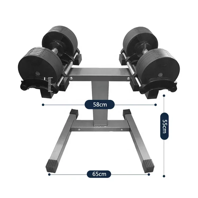 Adjustable Dumbbell  Hot Sale Home Fitness 20KG  Adjustable Dumbbell Set Weights for Fitness  Kettlebell  Set