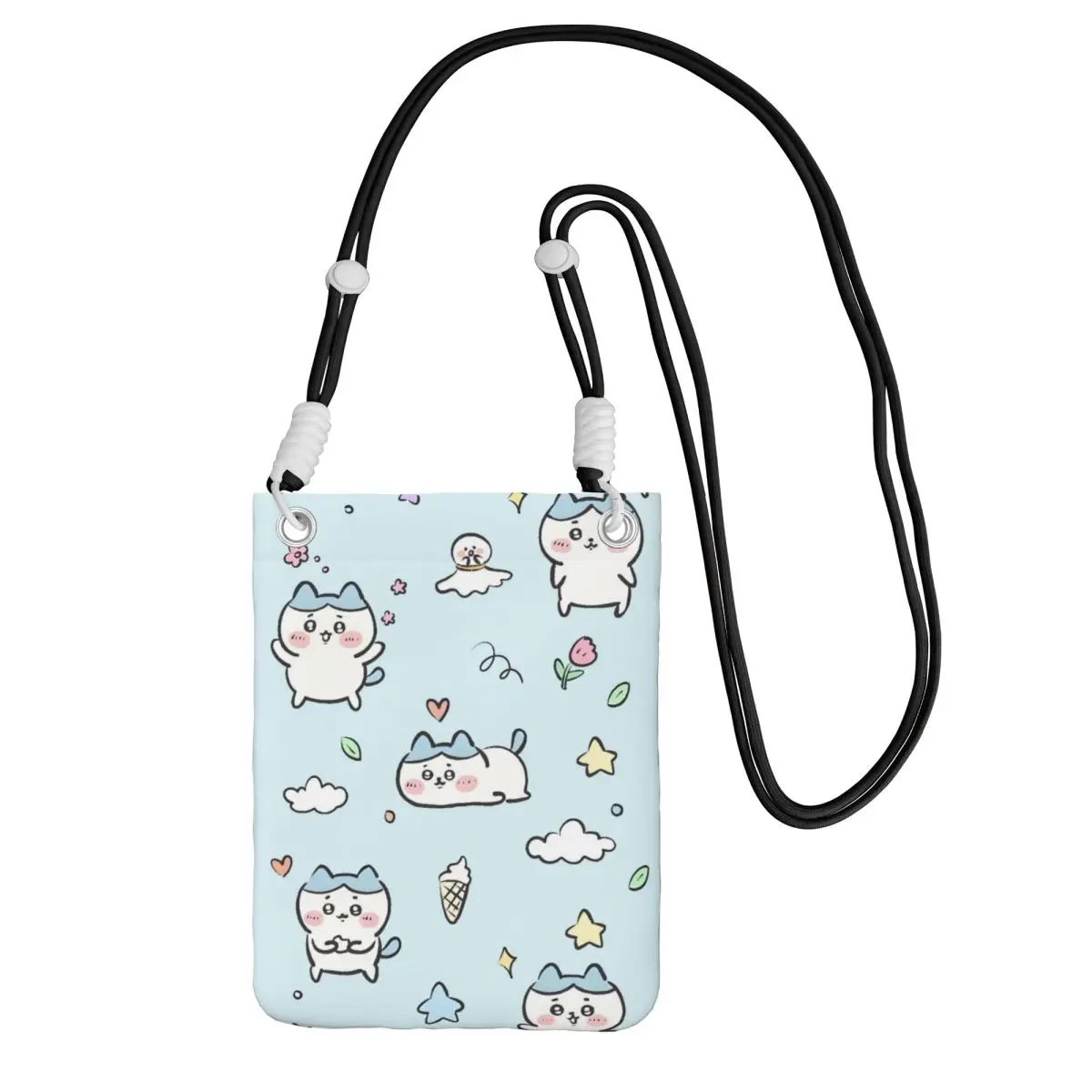 

Custom Chiikawa Mobile Phone Bag for Women Men Cool Cute Hamster Shoulder Crossbody Bag Card Bag Mini Shoulder Purse Wallet