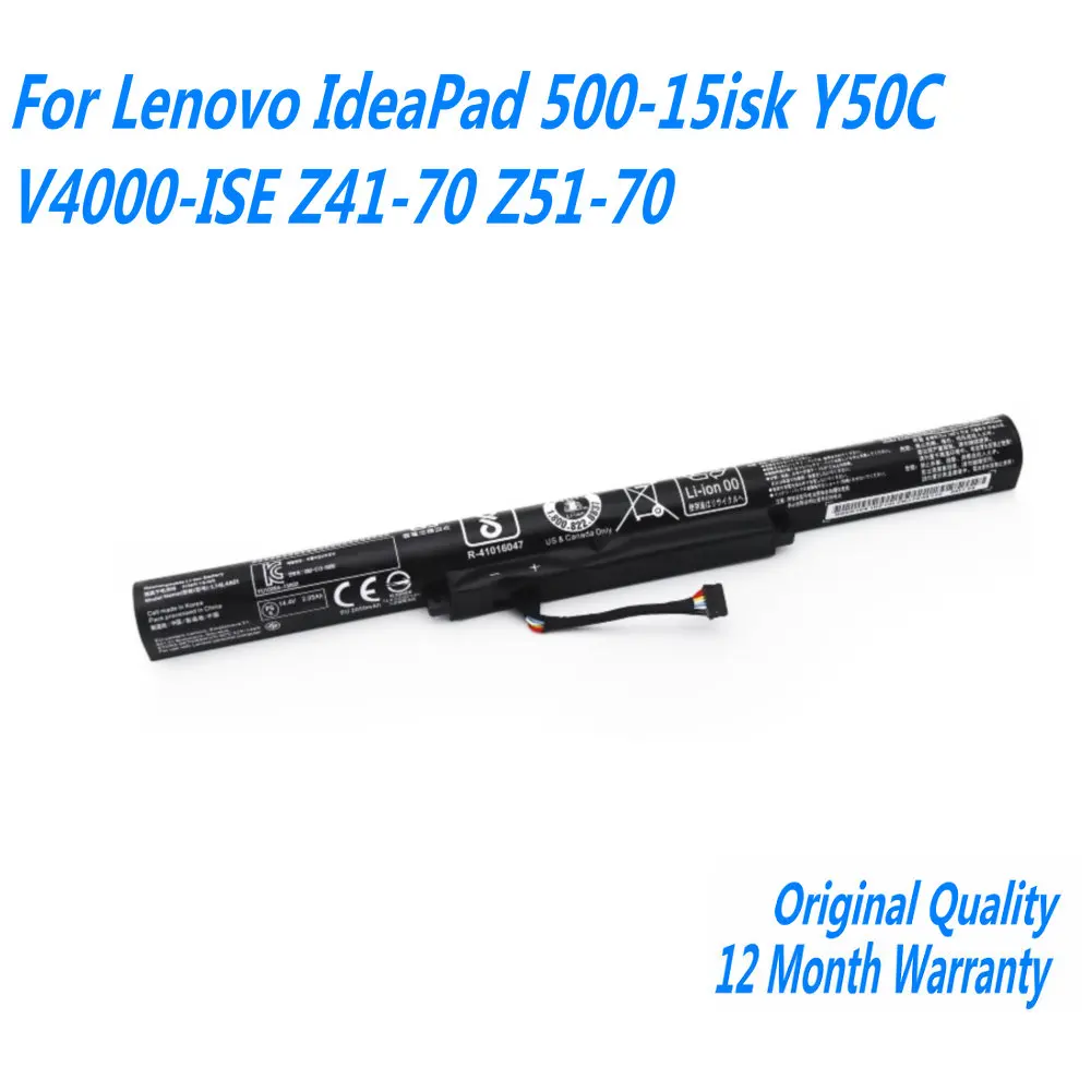 

New 32WH L14L4E01 L14M4A01 L14M4E01 L14S4A01 L14L4A01 Laptop Battery For Lenovo IdeaPad 500-15isk Y50C V4000-ISE Z41-70 Z51-70