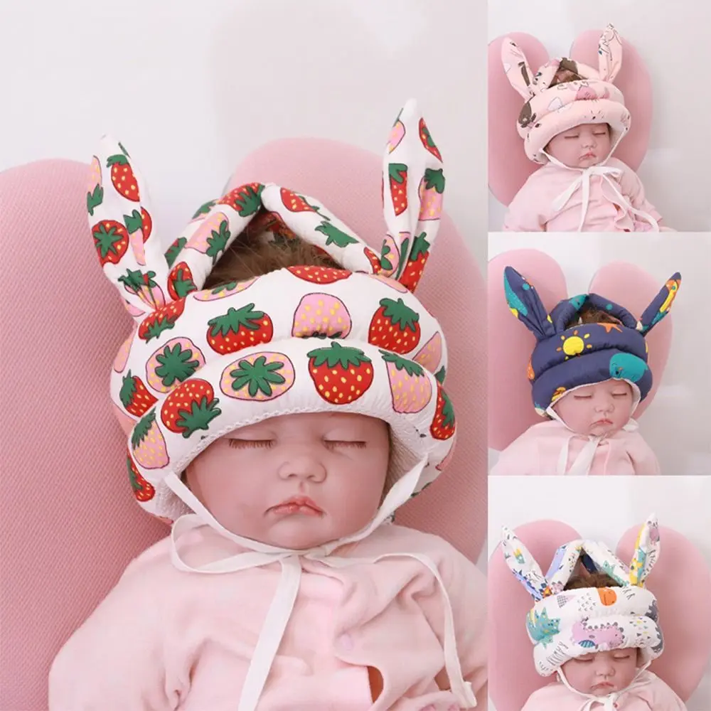 Useful Adjustable Baby Protection Hat Cartoon Learn To Walk Baby Safety Helmet Soft Anti-fall Pad Toddler