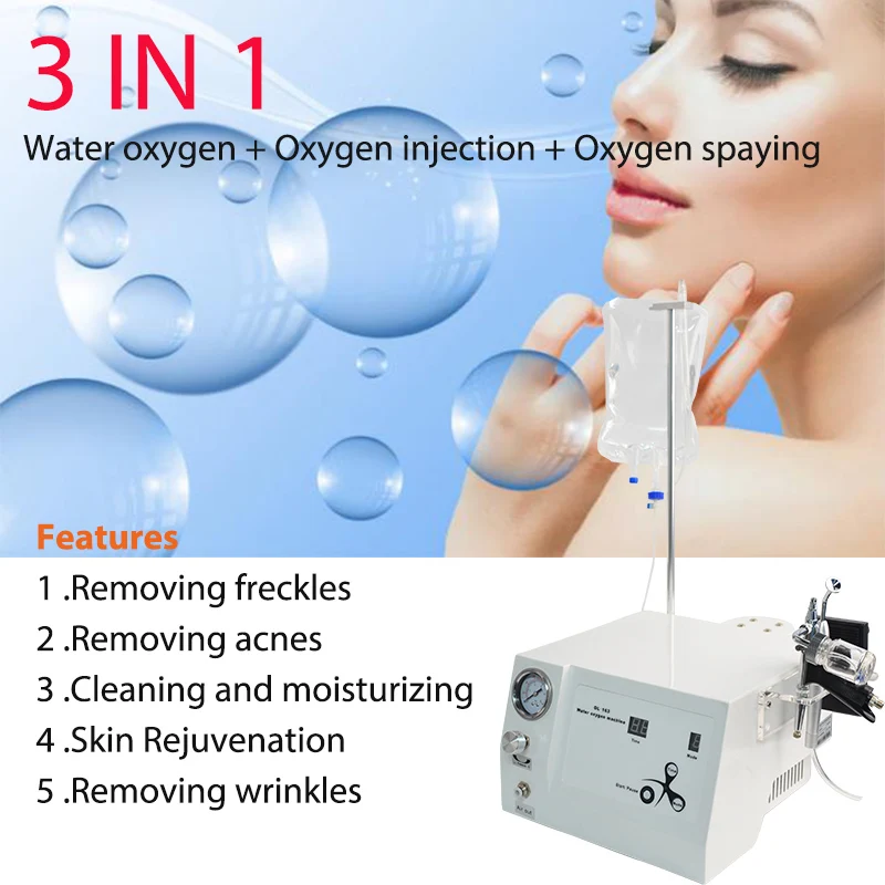 Portable Oxygen Jet Peel Spray Water Face Care Machine Acne Treatment Skin Rejuvenation Deeping Cleaning Beauty Equipment