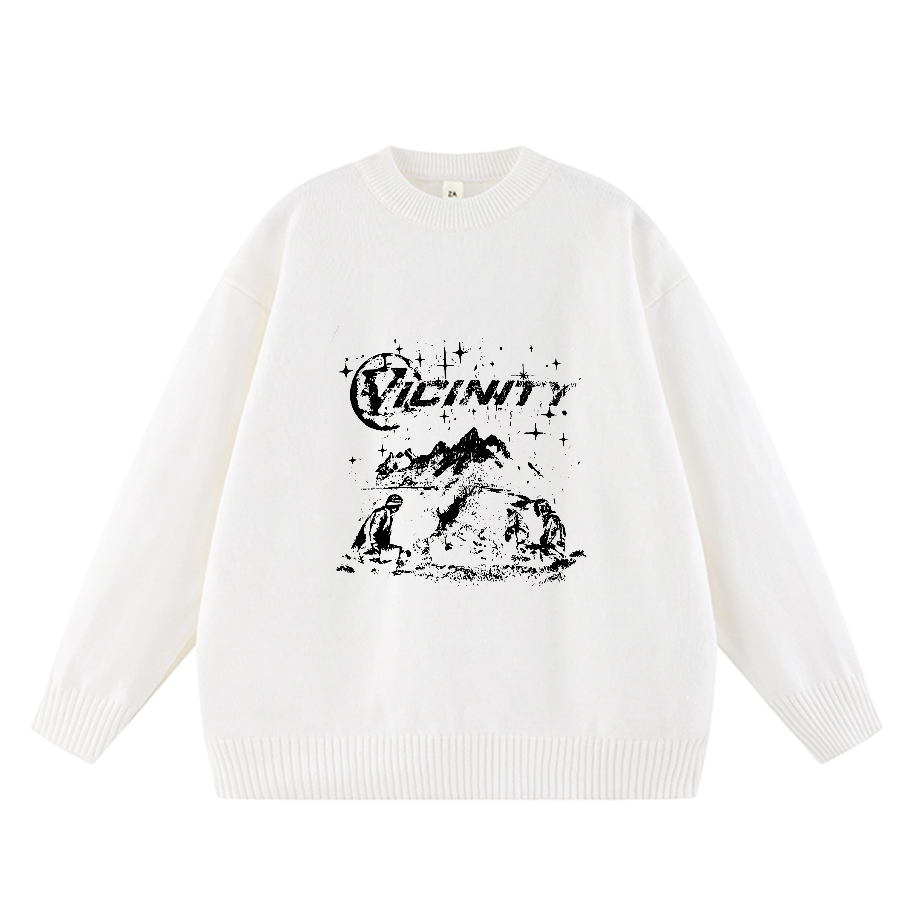 Y2k Street Hip Hop Letter Printed Cotton Oversized Sweater Men's Long Sleeve New Harajuku Style Fashion Gothic Sweater Top