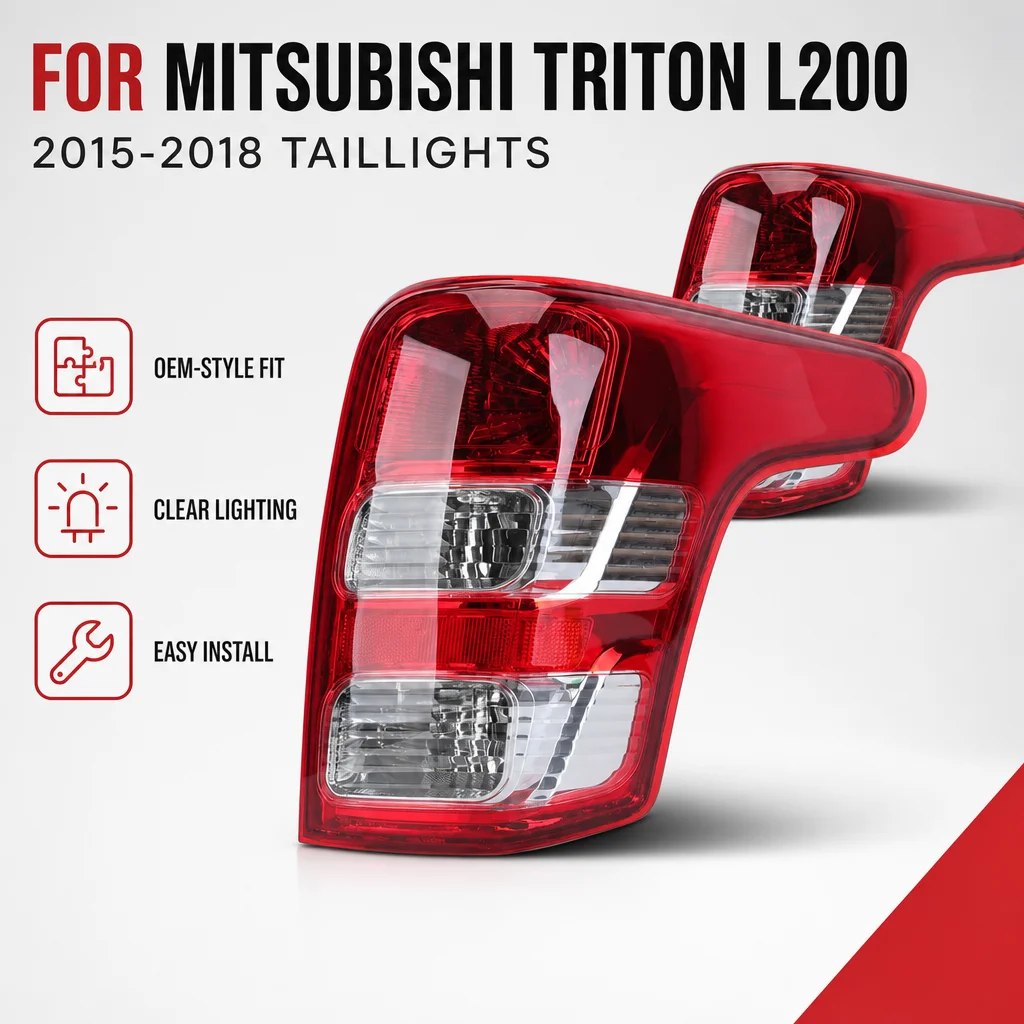 Rear Tail Light Assembly For Mitsubishi Triton L200 2015-2018 Brake Turn Reverse Lamp