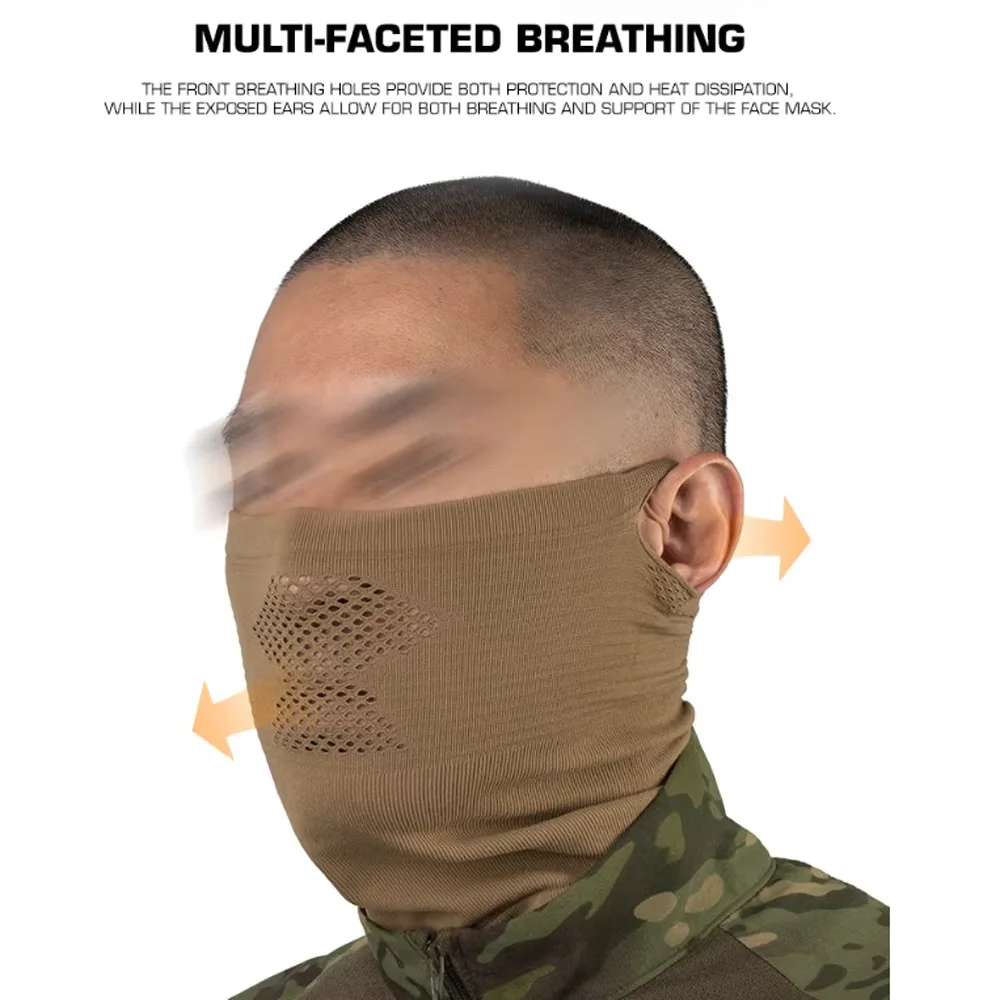 Airsoft Tactical Hunting Face Mask with Removable Steel Mesh Guard Breathable Dustproof Windproof Riding Hiking Mask