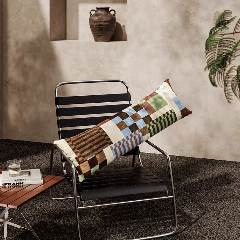 

Long Pillows Retro Green Brown Cushion 30x70 Rectangle Bedding Decorative Pillow For Sofa Modern Fashion Home Decorations