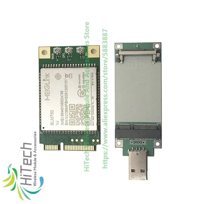 1pcs SLM750-VJ MeiGlink Smart Accessories Optional SLM750 MINI PCIE LTE Cat4 module B1/3/8/18/19/26LTE TDD: B41WCDMA: B1/6/8/19