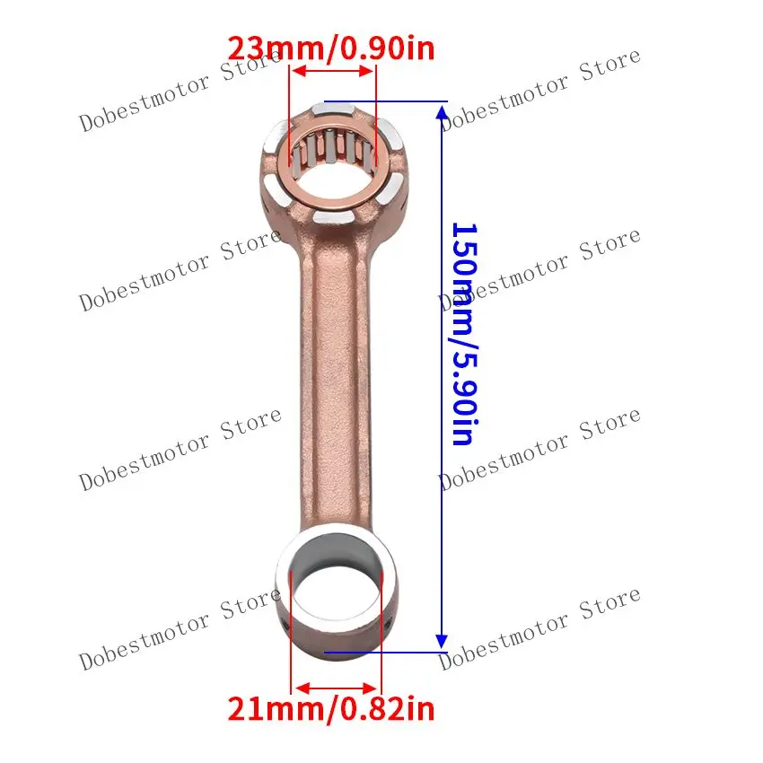 Outboard Engine Connecting Rod Kit For Yamaha 40HP 50HP 3 Cyl 2.638 Bore 40 50 1984-2005 6H4-11650-00 6H4-11651-00 Accessories