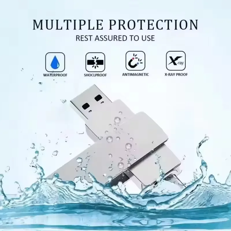 16TB USB 3.2 Flash Drives High Speed Transfer Metal Pendrive Memory Card Pendrive Flash Disk Memoria Waterproof Stick 2026 New
