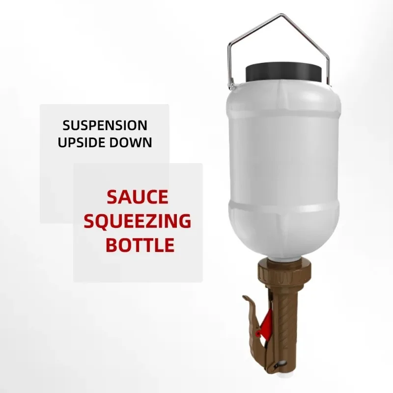 Hanging Inverted Squeeze Bottle, Food Grade Salad Seasoning Dispenser