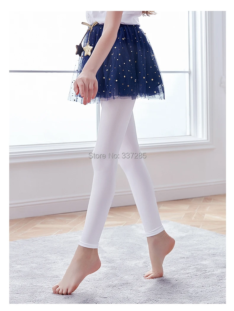 Jungen Mädchen Neun-Punkt-Ballett-Tanzleggings Baby Wadenlange Hosen Knöchellange Atmungsaktive Kinderhosen Prinzessinnen-Strumpfhosen – Detail 5