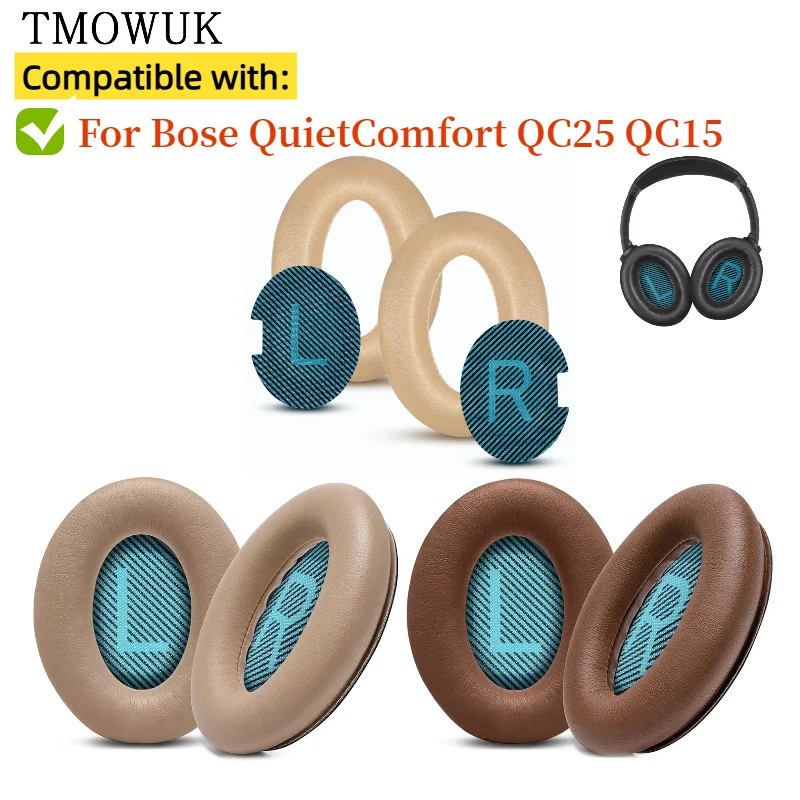 

For Bose QuietComfort QC25 QC15Headphones Lambskin Replacement Ear Covers for Ae2/Ae2i/Ae2W Leather EarPads Cushions