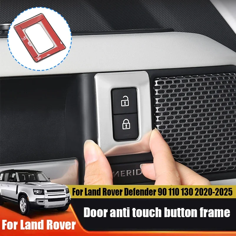 For Land Rover Defender 90 110 130 2020 2021 2022 2023 2024 2025 Anti touch button frame ABS material for car doors