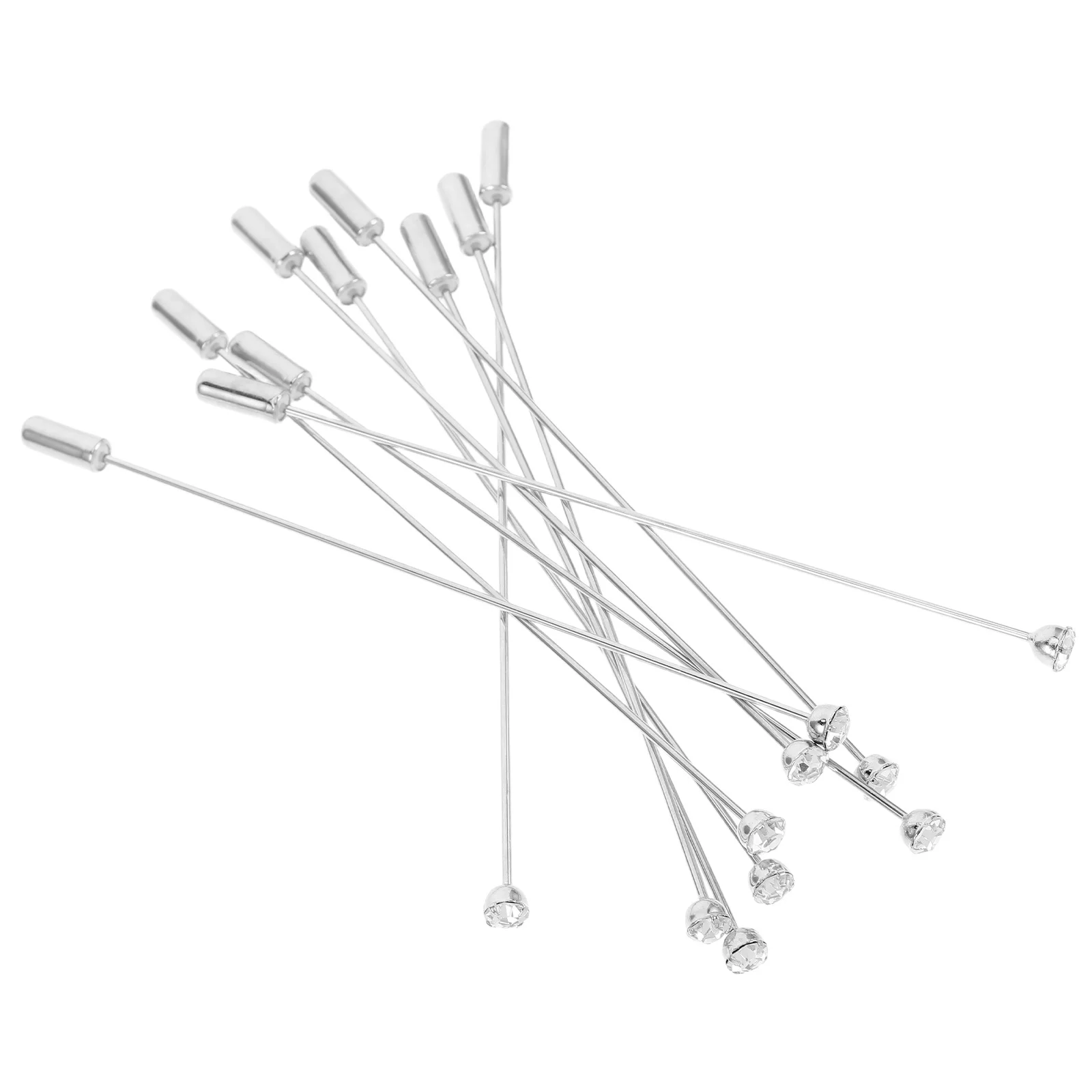 

10Pcs Metal Safety Pins with Stopper Ends for DIY Brooch Pins Jewelry Craft Hat Scarf 96Mm Scarf Jewelry Pin Brooch Needle