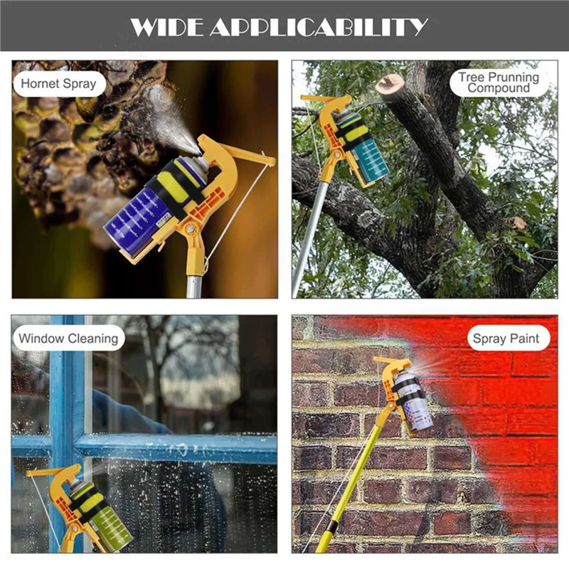 

ABZY-2X Sprays Can Extension Pole Adaptor Sprayer Extension Pole Adaptor Adjustable Angle Sprays Extender Bracket A