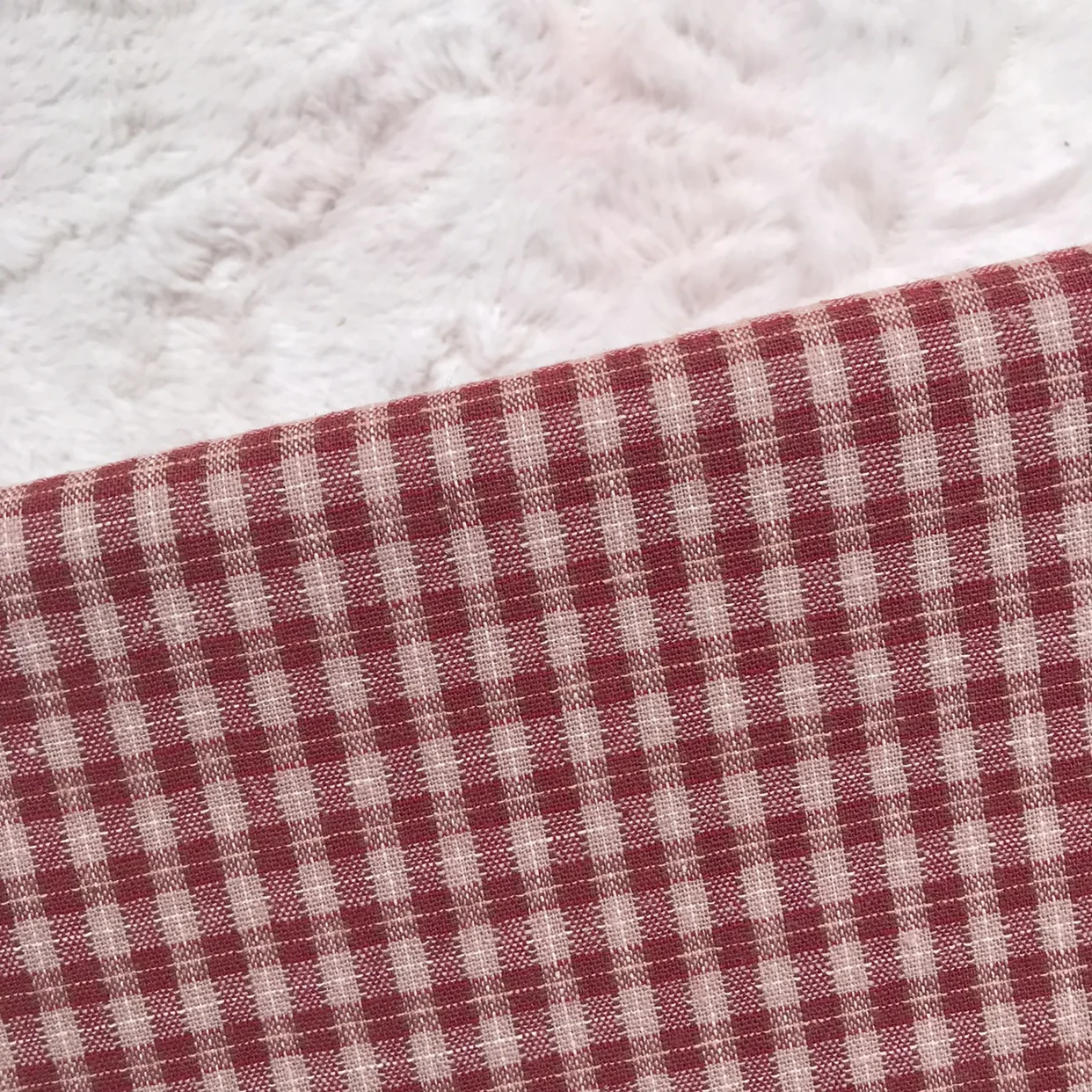 50*140cm Soft Small Plaid Japanese Yarn Dyed Cotton Quilting Fabric Handmade Purse patchwork  Tissue  Upholstery Sewing Fabric.