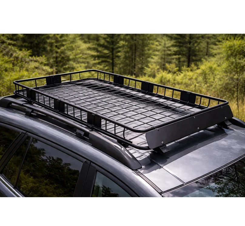 

Heavy Duty Roof Rack 64×39×5 in Rooftop Cargo Carrier Basket 200 lbs Load Capacity for SUV Truck Car with Crossbars